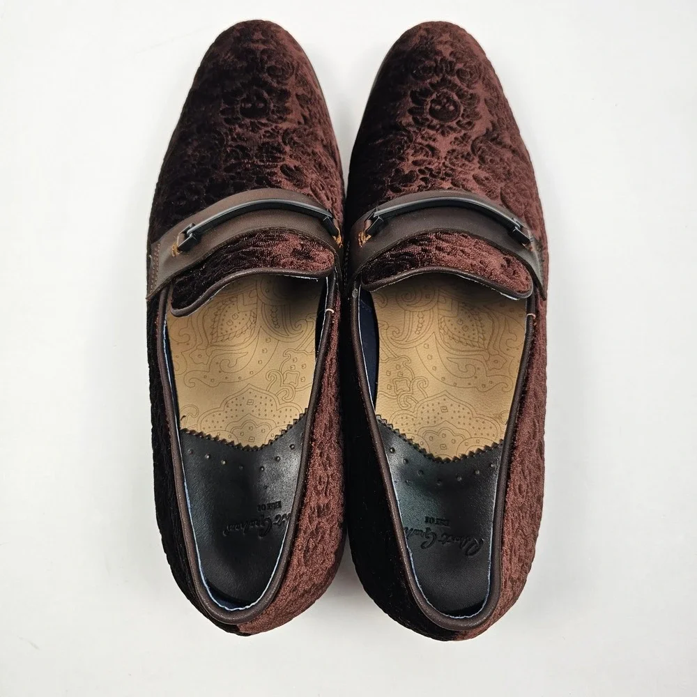 Robert Graham Jozo RG5598S Mens Brown Loafers & Slip Ons Casual Shoes 9.5 R:$268